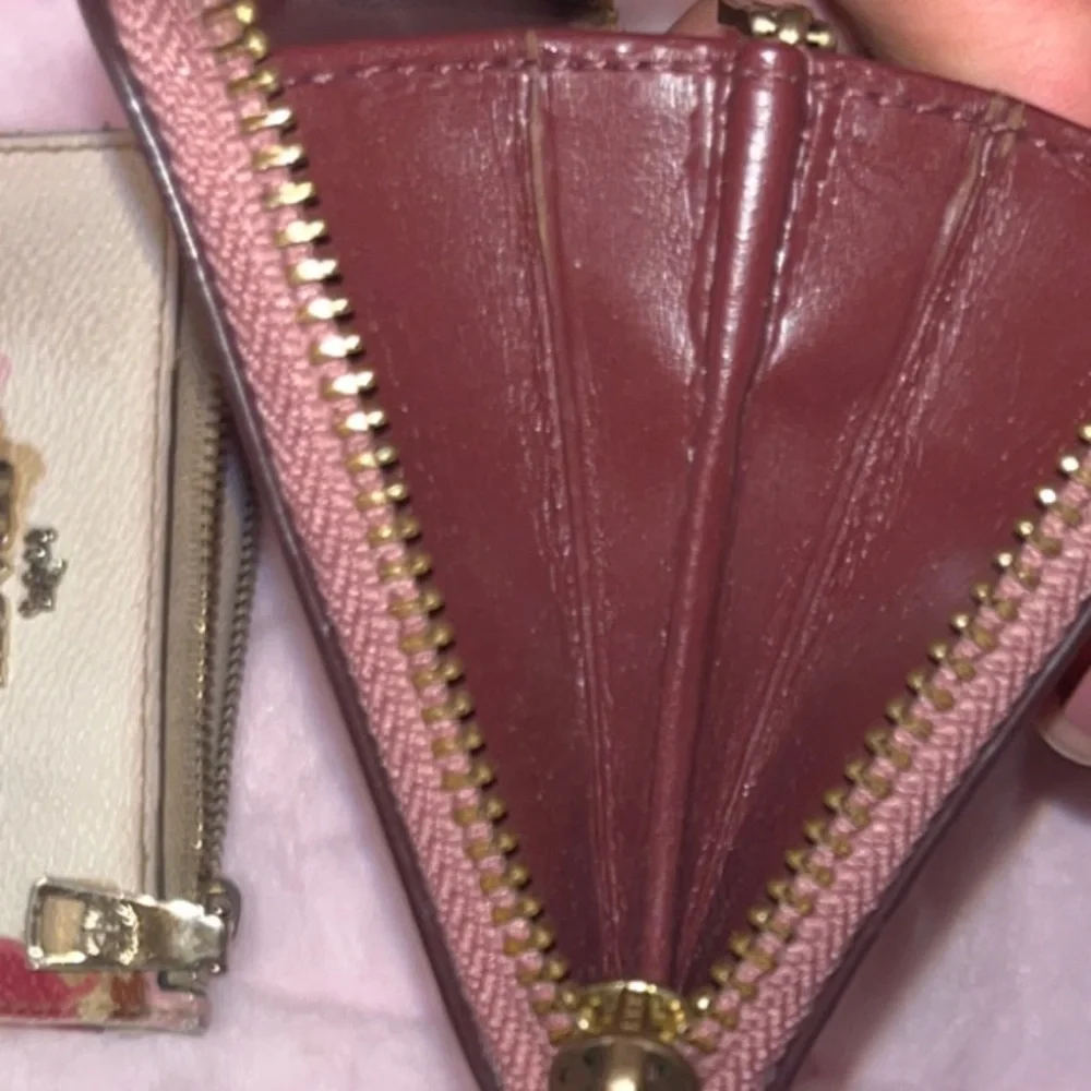 Coach Pink Floral Zip Wallet - Picture 13 of 14
